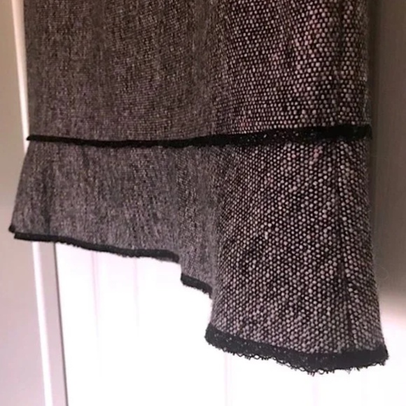 Tahari Suit Pink Black Grey Tweed Peplum Blazer - Picture 14 of 16